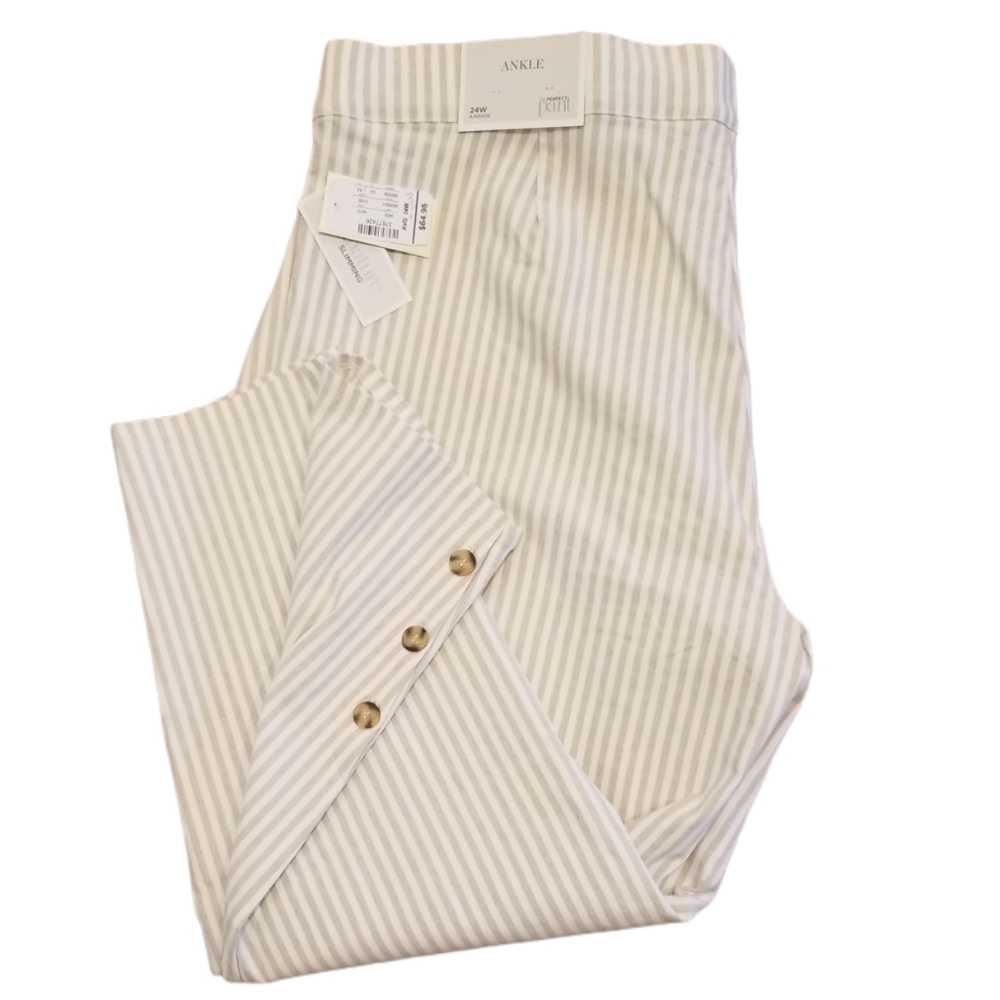 Christopher & Banks striped ankle pant